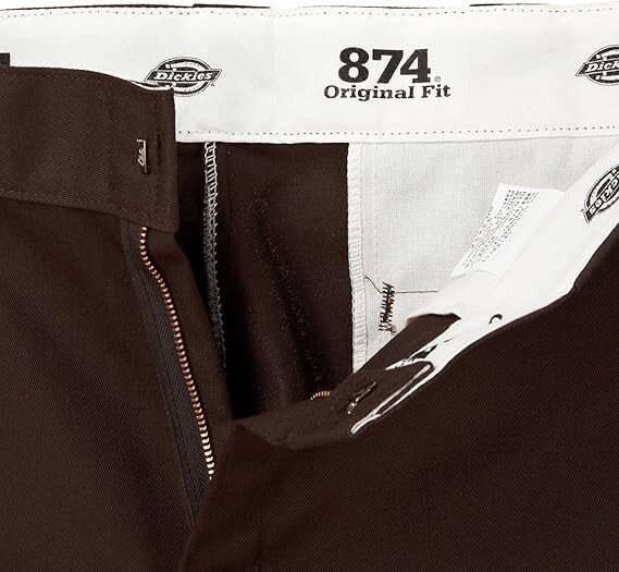 Original 874 Dickies Work Pants 874 Brown Pants 44×34 Straight Leg