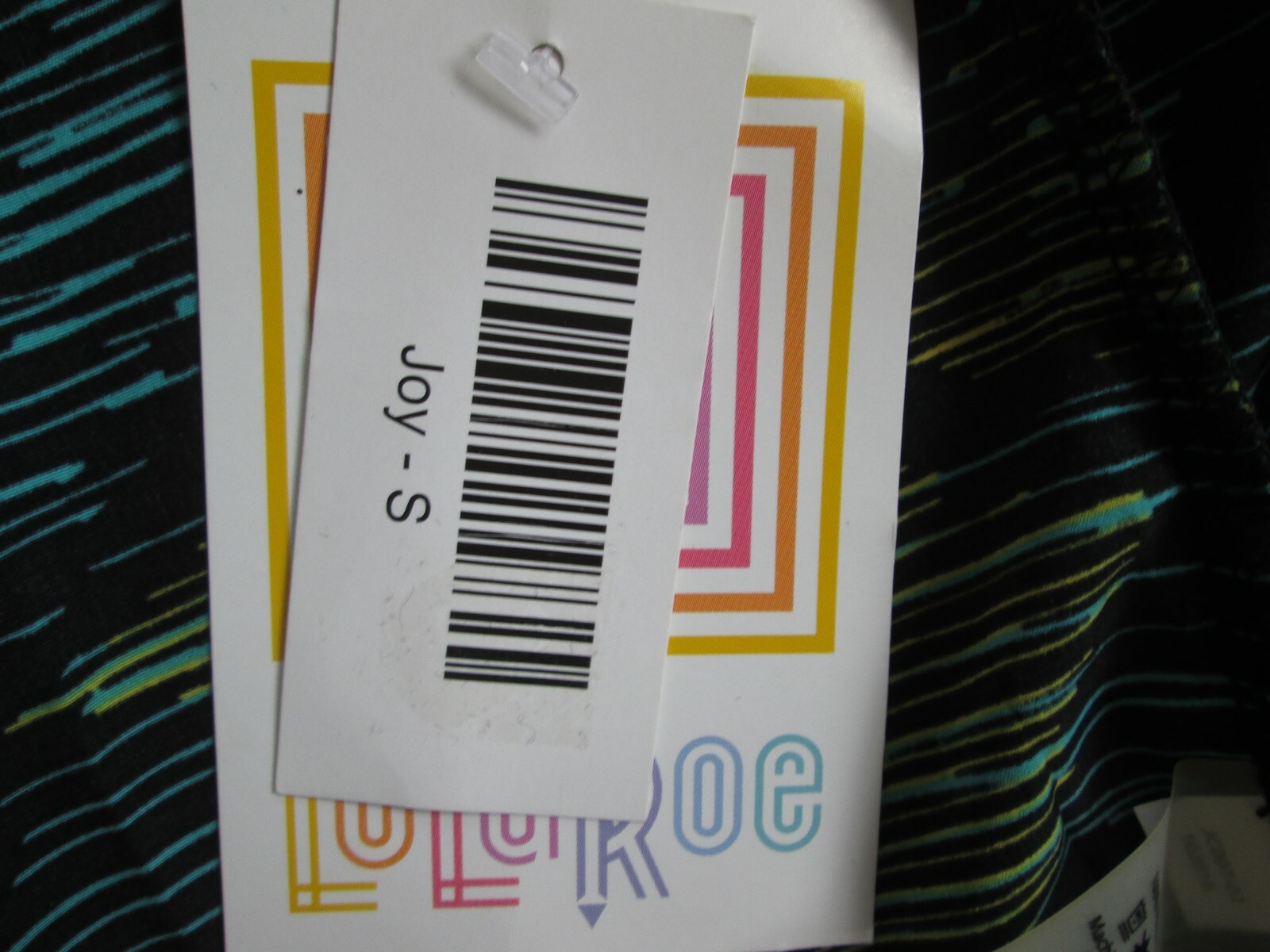 NWT Lularoe Joy Small Long Vest Duster Black Yellow Green Blue Zig-Zag Breezy