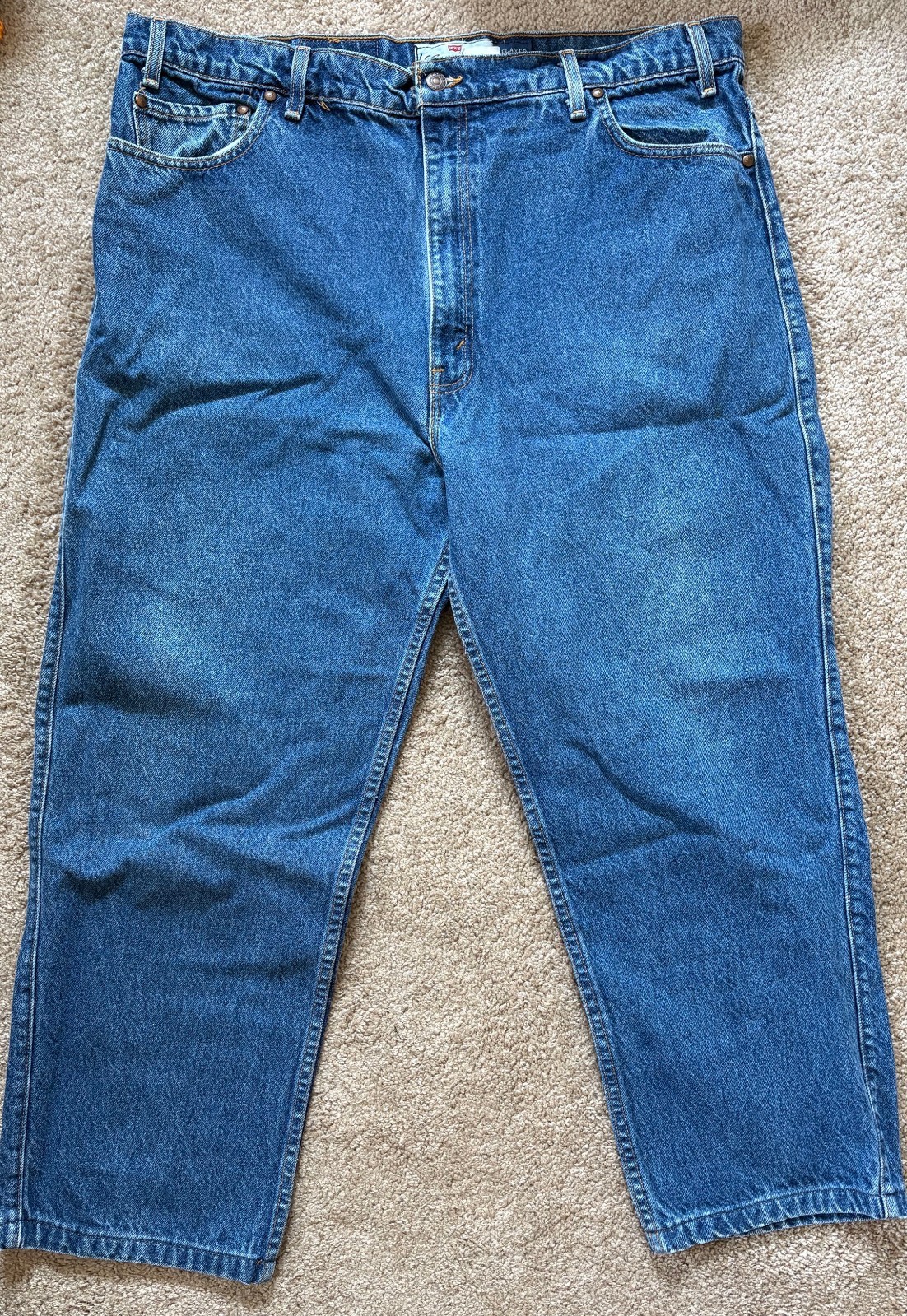 Vintage 1994 Levi’s 540 Relaxed Fit Orange Tab Jeans – Made in USA – Size 42×30