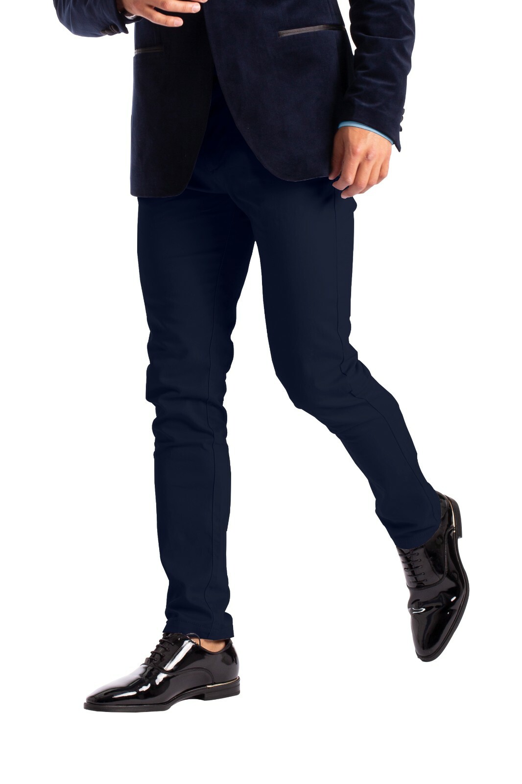 Men’s Stretch Formal Pants Slim-Fit Casual Pants –
