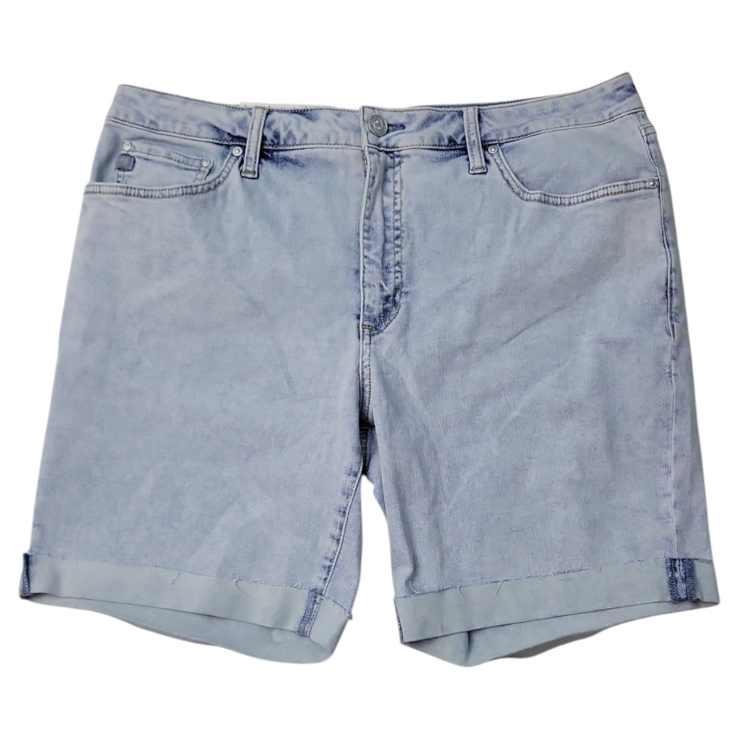 Seven7 Women’s Bermuda Mid Rise Stretch Denim Short