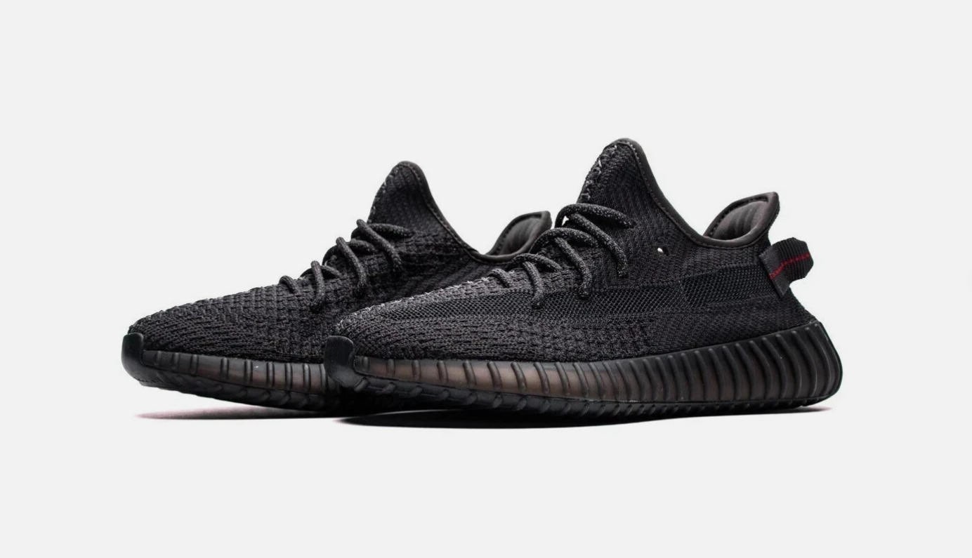adidas Yeezy Boost 350 V2 Low Black Non-Reflective Men’s Sneakers Running Shoes