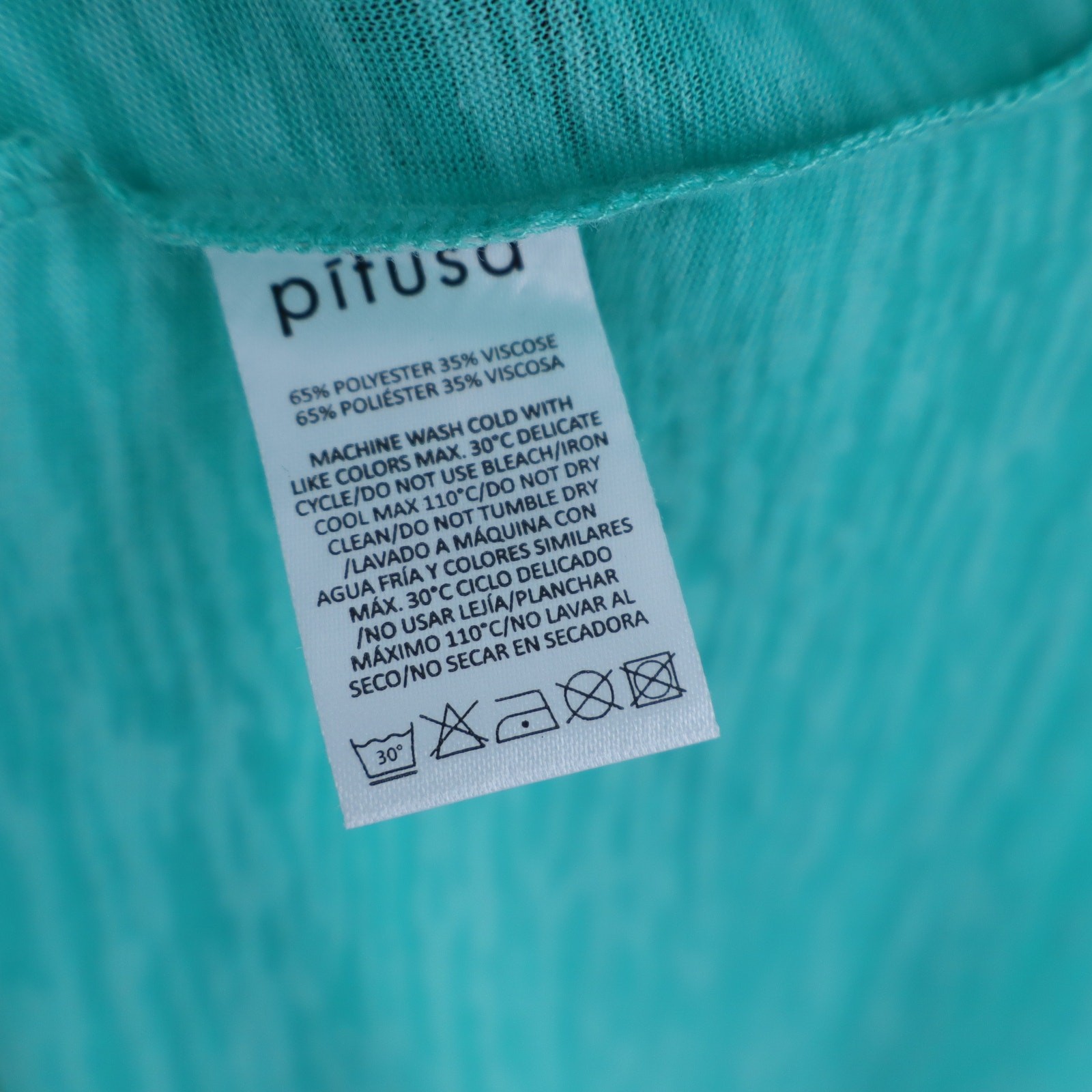 PITUSA Inca Sundress Mint Relaxed Halter Neck Summer Maxi Coverup Women’s OS