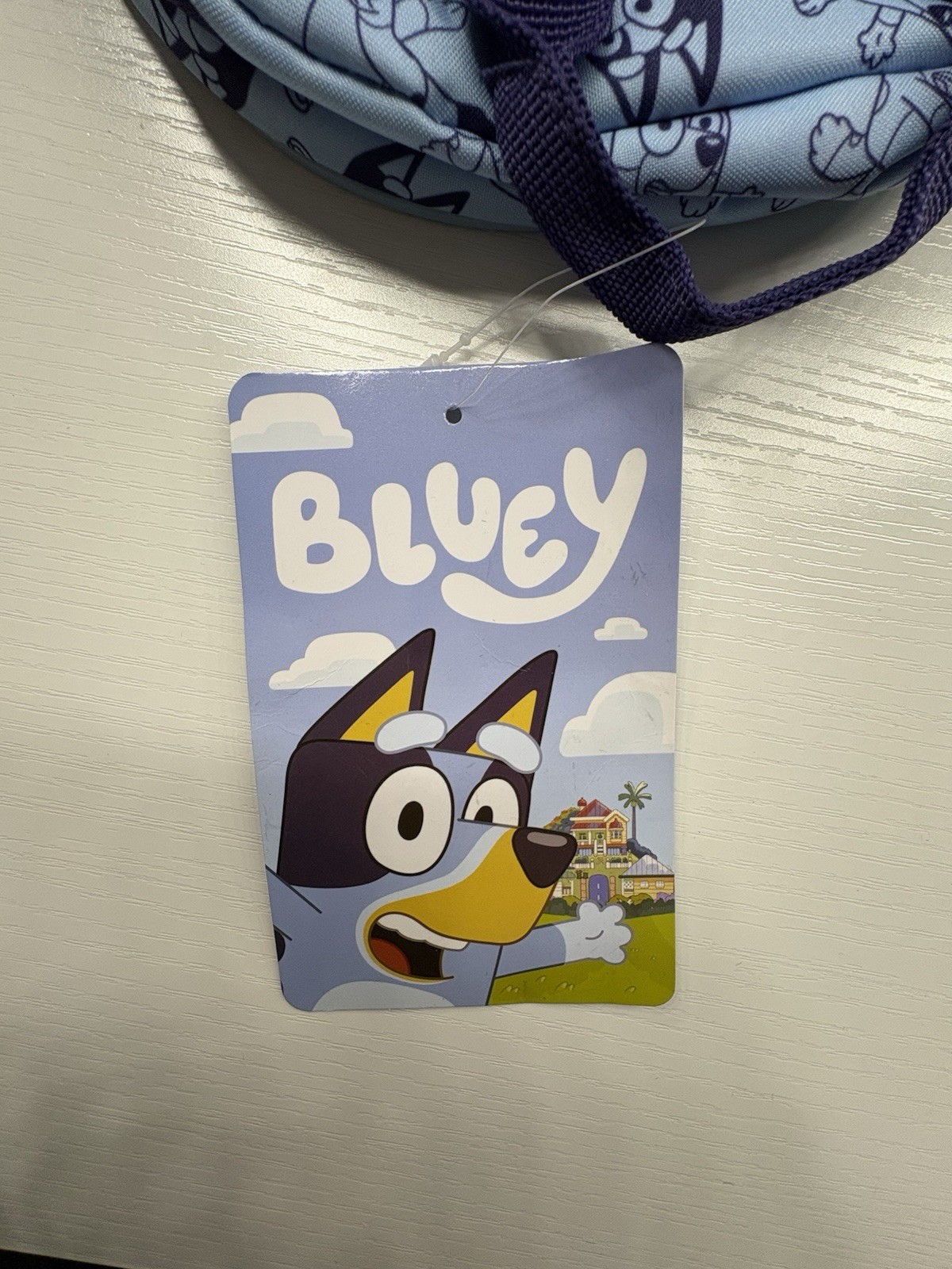 Toddler Bluey Backpack – Blue: Polyester, 3+ Years, Fictitious Character Pattern