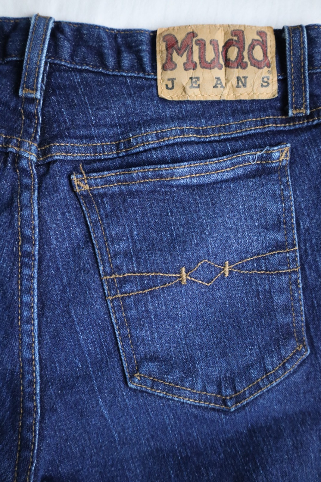 VTG Y2K Mudd Jeans Womens Size 8 Dark Wash Low/Mid Rise Flare Beat Generation