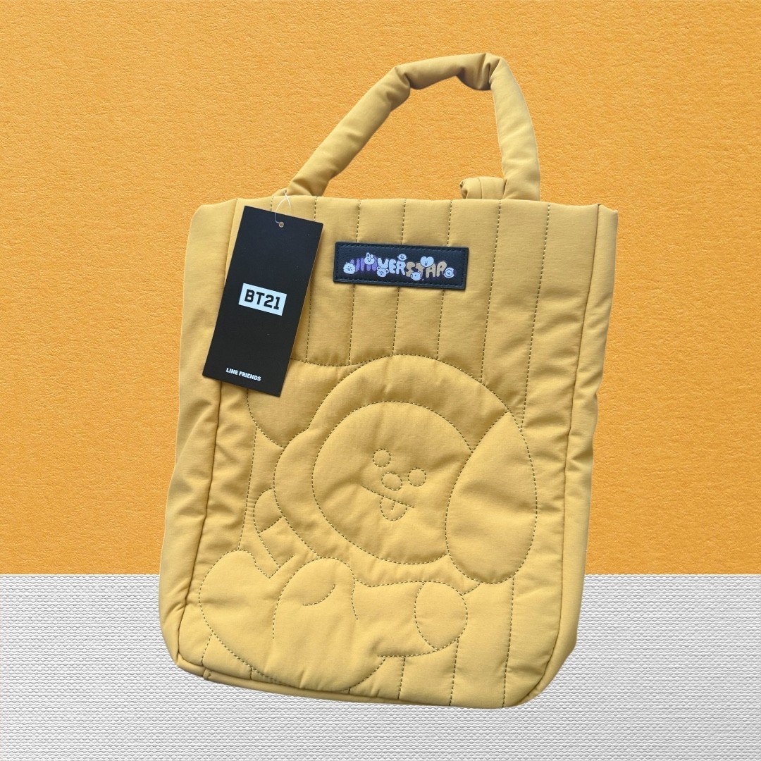 Official Universtar BTS BT21 Quilted Tote Bag : CHIMMY Jimin