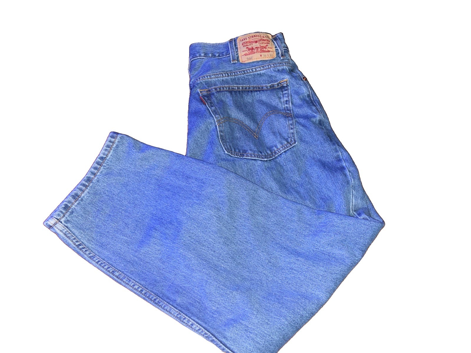Levi’s 560 Jeans Men’s 38×30 Vintage Baggy Comfort Fit Blue Denim Skate Punk