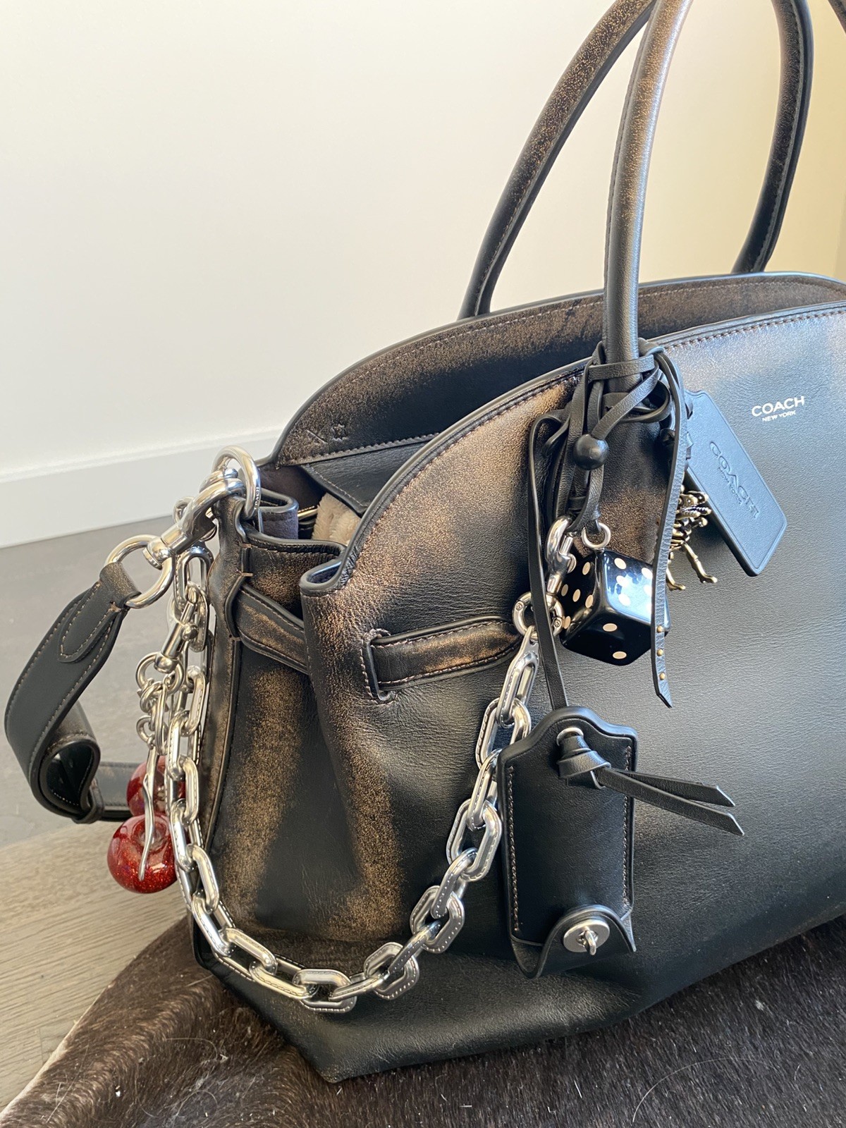 Coach Soft Empire Carryall Bag 40 In Loved Leather