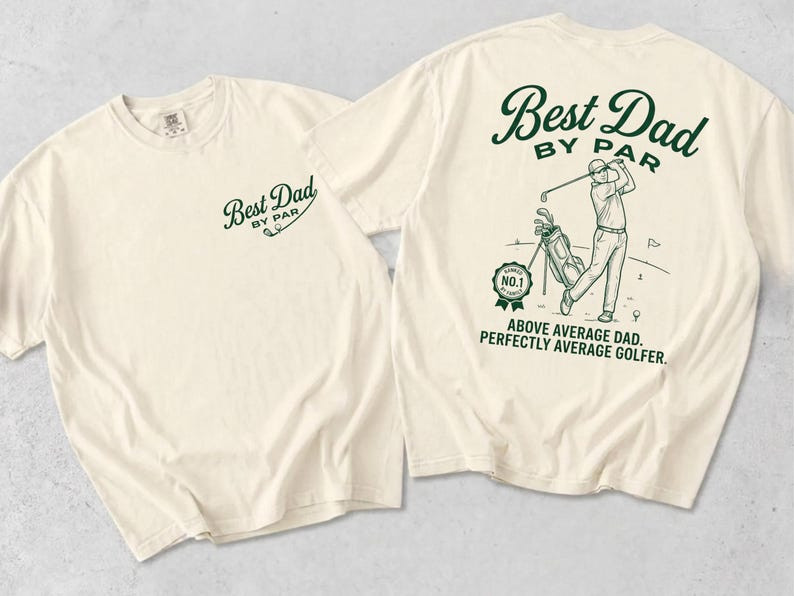Comfort Colors® Golf Dad Shirt, Best Dad By Par T-Shirt, Fathers Day Gift Golf