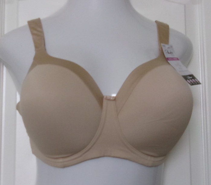 Playtex Secrets padded Underwire Bra Size 36DD Style 4828 Beige