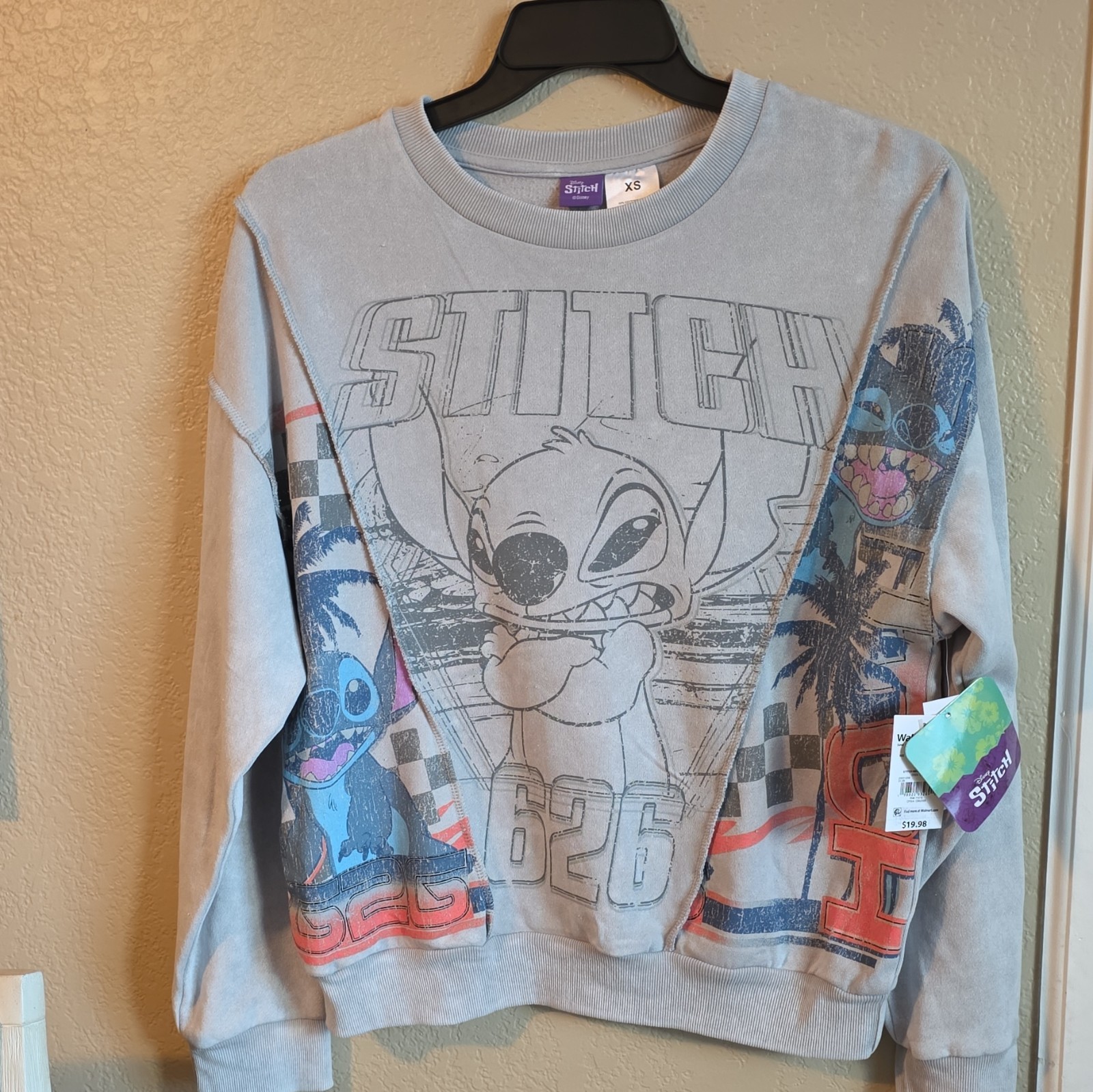 Disney Stitch Oversized Cozy Sweater XS, Unique Design