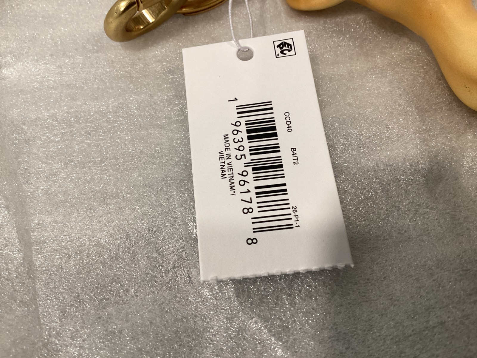 Coach Deer Bag Charm Keyring CCD40 3″ x 2.25″ x 1.0″ Resin Metal Brass Tan New