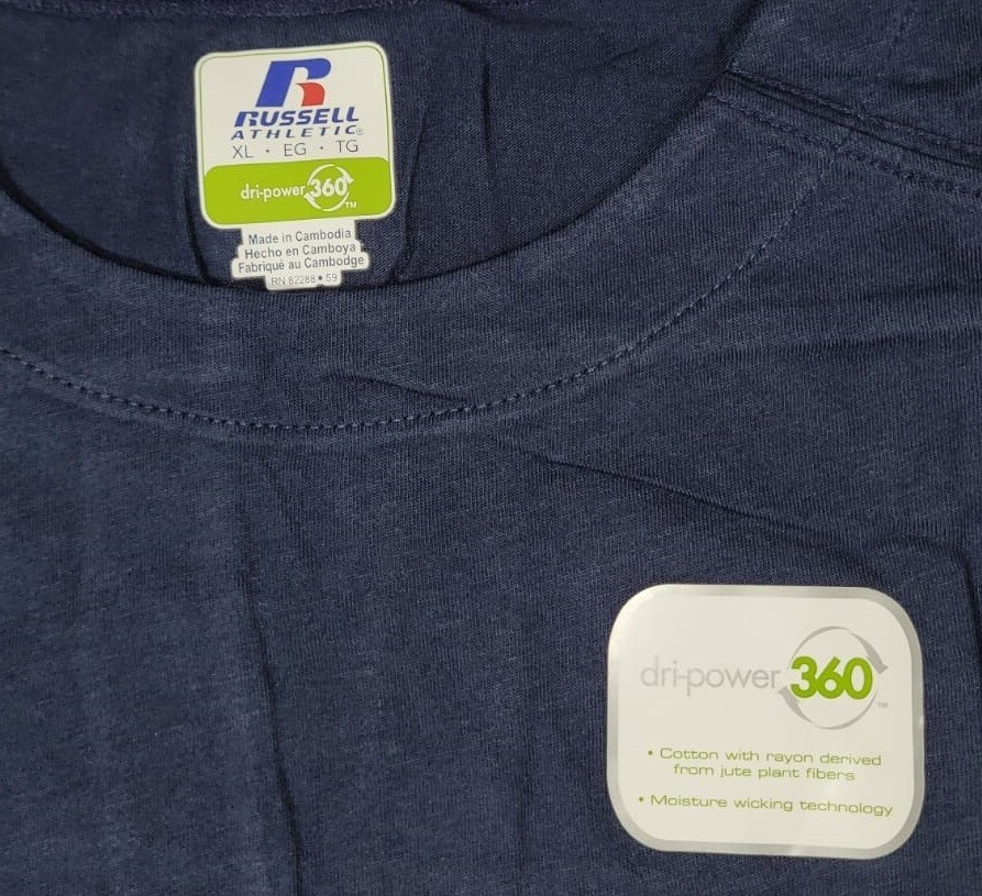 Russell Athletic Dri-Power 360 Performance Sleeveless Tee – J. Navy – XL NEW