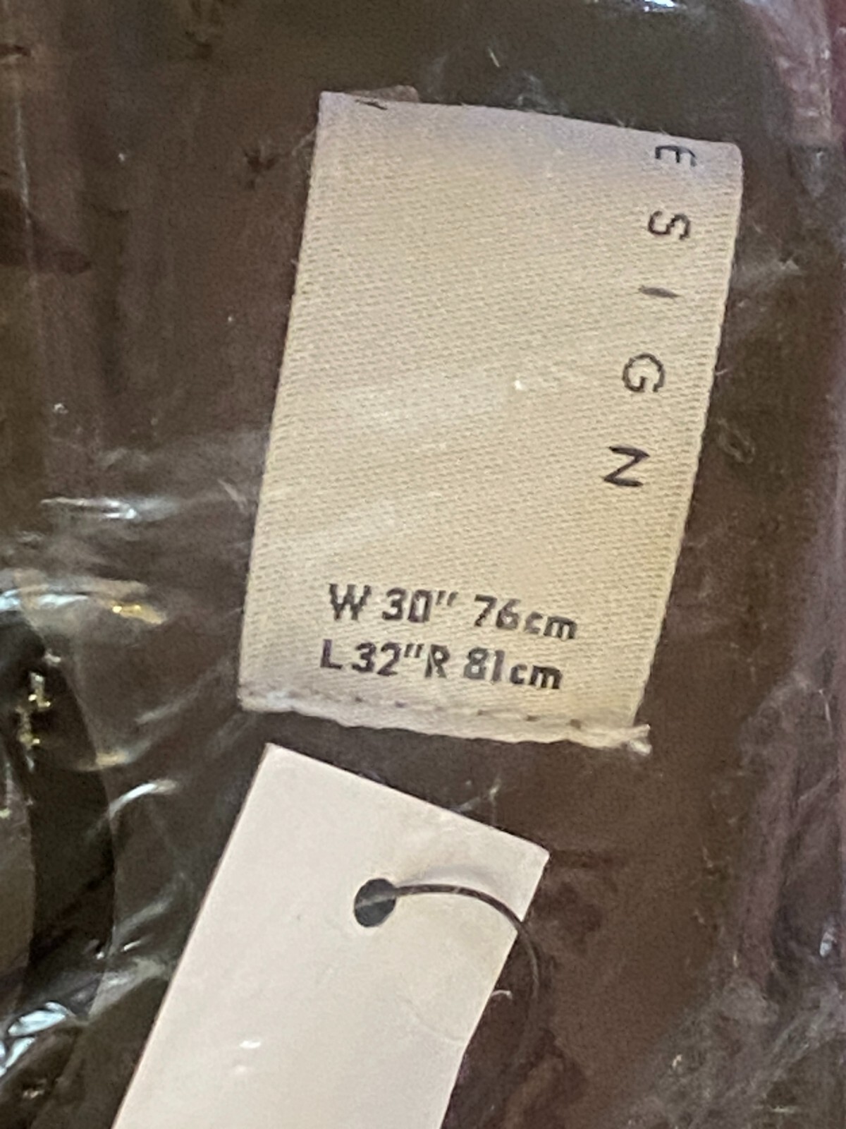 $57 ASOS DESIGN baggy jeans in leather-look | Brown | W30 L32
