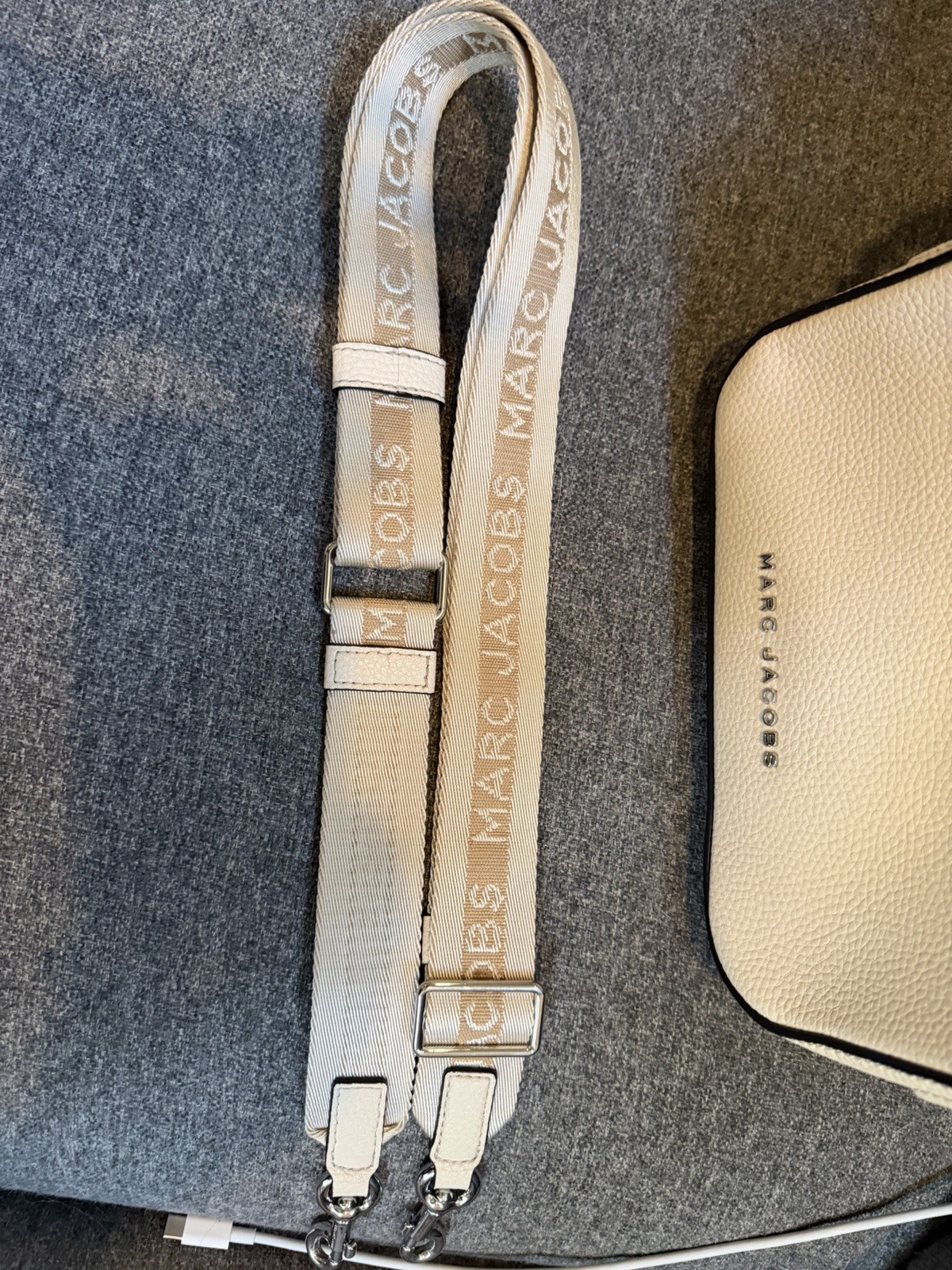 Marc Jacobs Drifter Small Convertible Shoulder Bag in the Marshmallow color