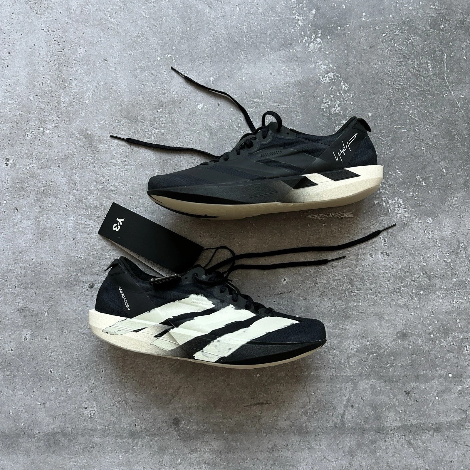 ADIDAS x YOHJI YAMAMOTO Y-3 ADIOS 9 RUNNING SHOES SIZE US 5 UK 4.5 EU 37 1/3