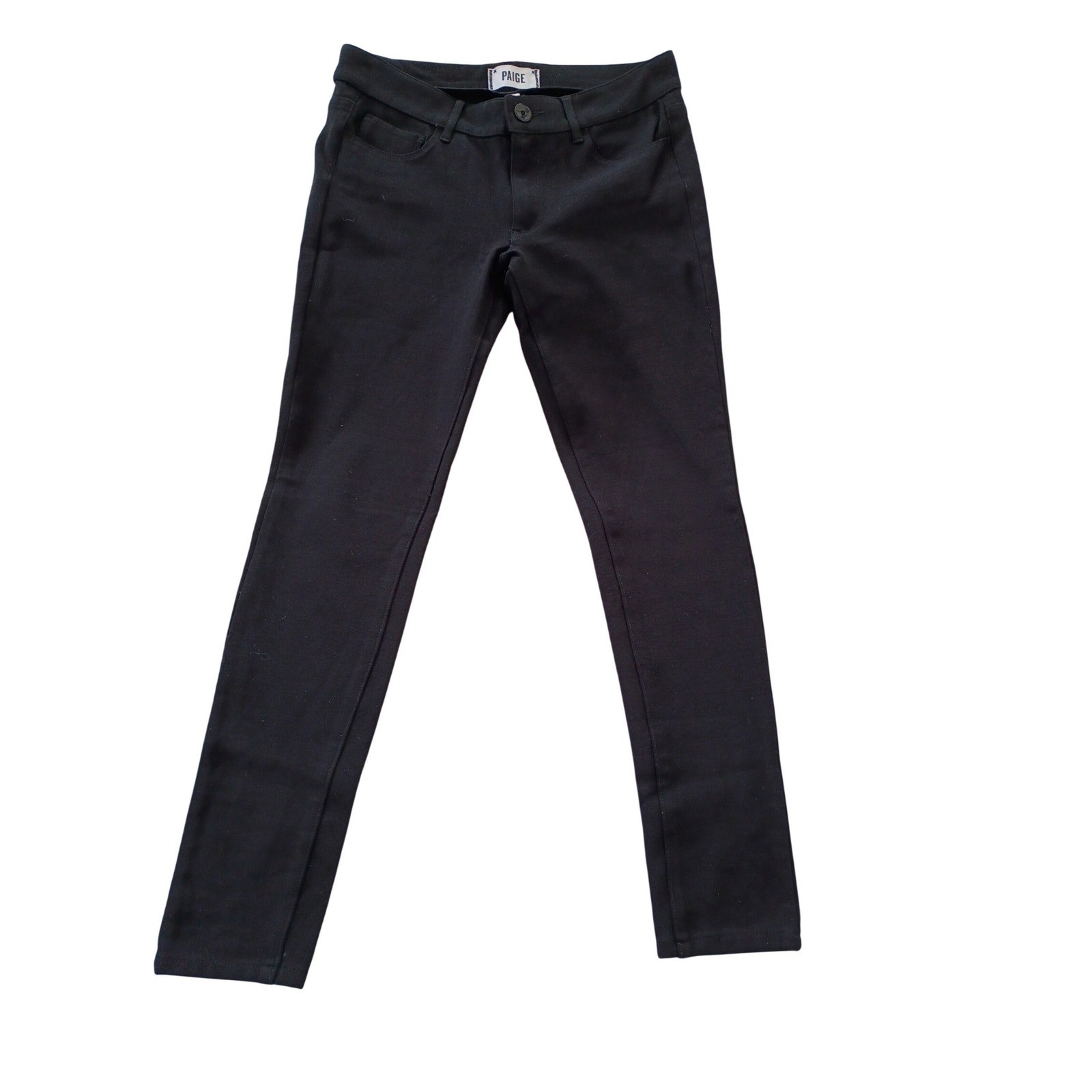 PAIGE Peg Super Skinny Black Jegging Style Pants Womens 27