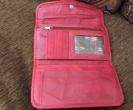 AMERICAN WEST LEATHER HAIR ON HIDE PURSE WALLET CELL CASE 3 PC SET GOOD COND