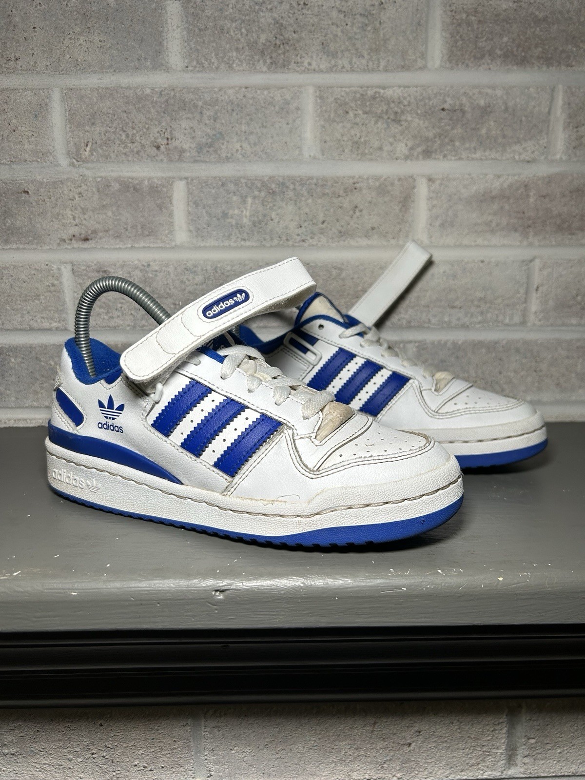 Adidas Forum Low With Adjustable Strap Blue White 698001 Men Size 5