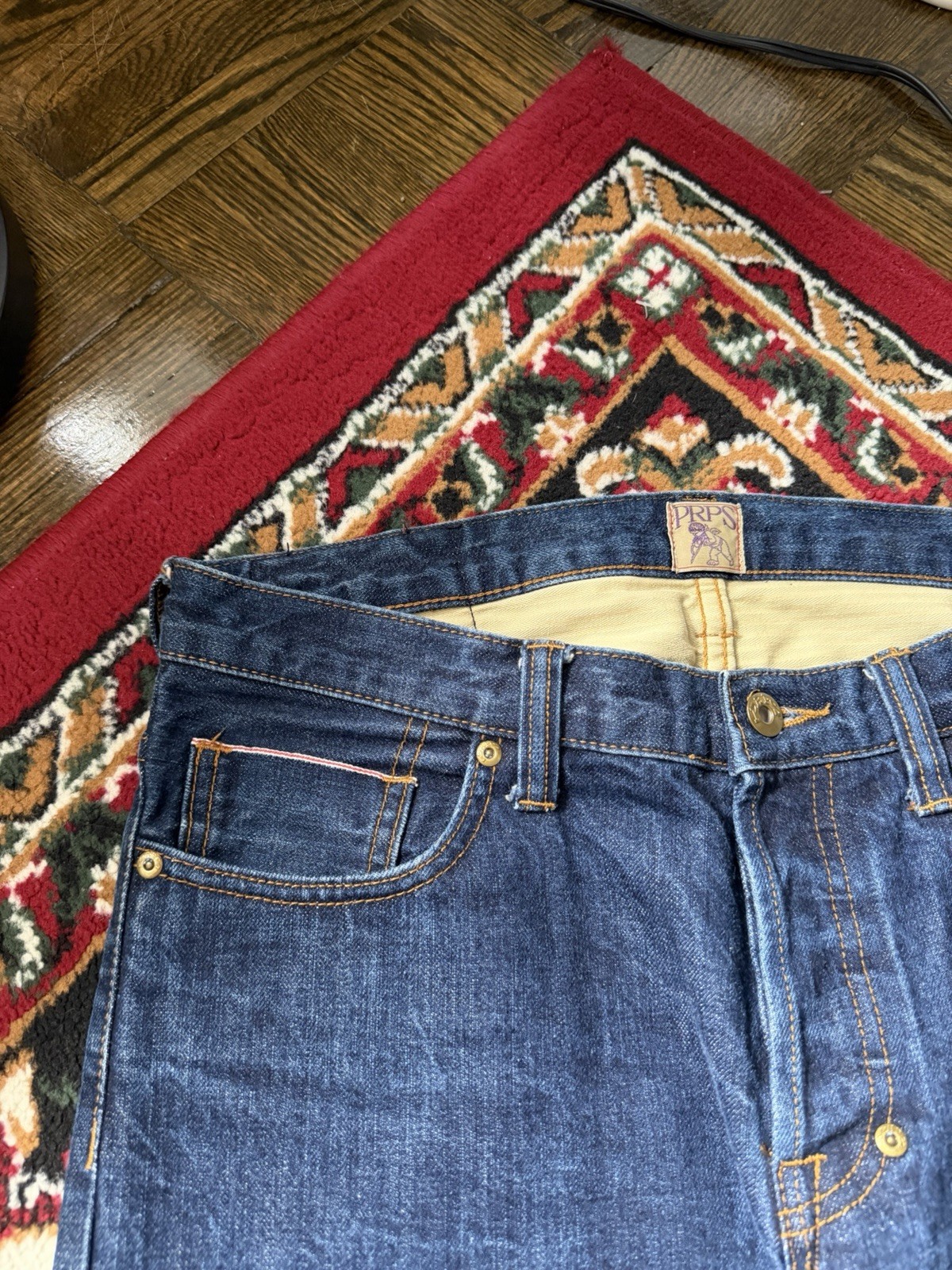PRPS Selvedge Denim Jeans Janpanese Distressed Cotton Men’s 33