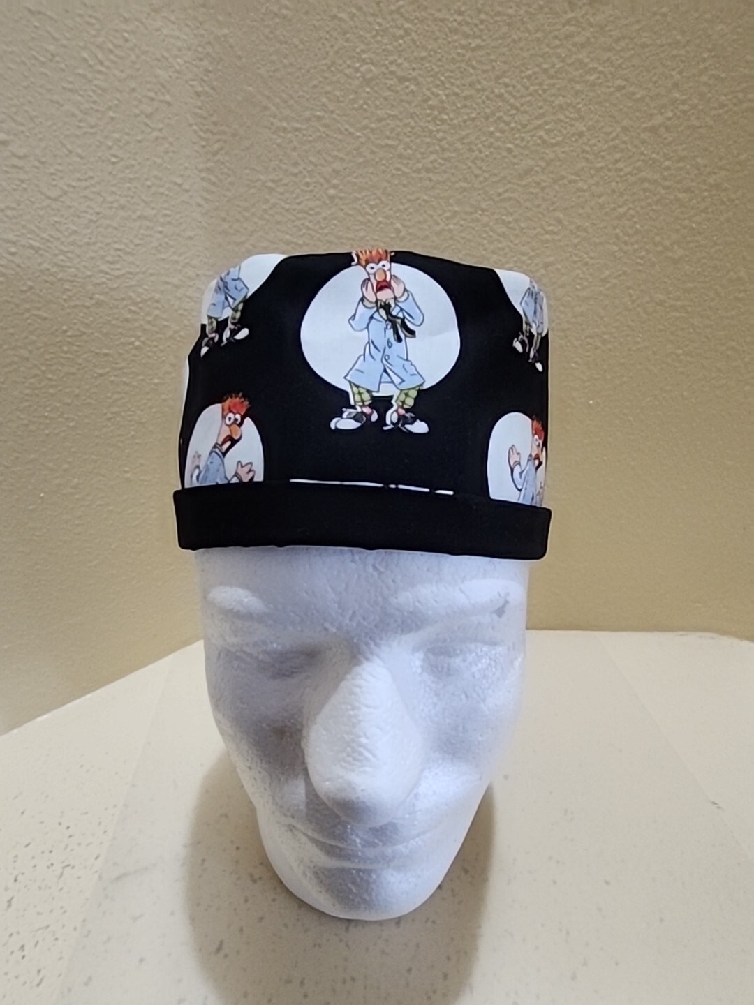 Beaker Muppet Men’s Skull/Chemo Surgical Scrub Hat/Cap Handmade