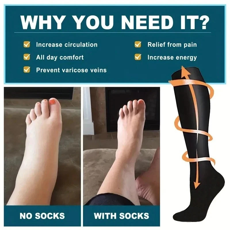 Everstride Compression Socks for Women Wide Calf, Everstride Advanced Wide Socks
