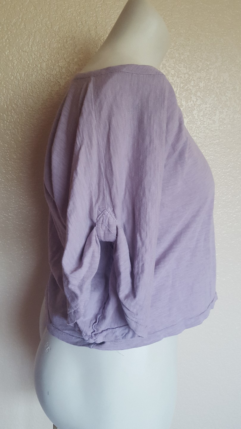 Elizabeth and James Oversized Knit Tee Top Lilac Purple M H024 New $80