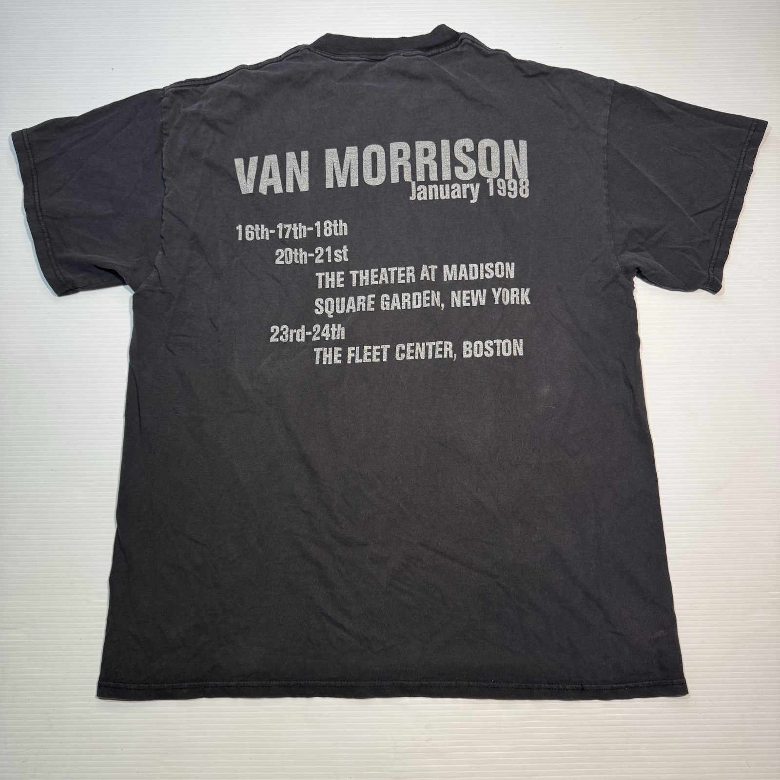 Vintage 90s Van Morrison The Healing Game Tshirt Size X-Large Double Sided Delta