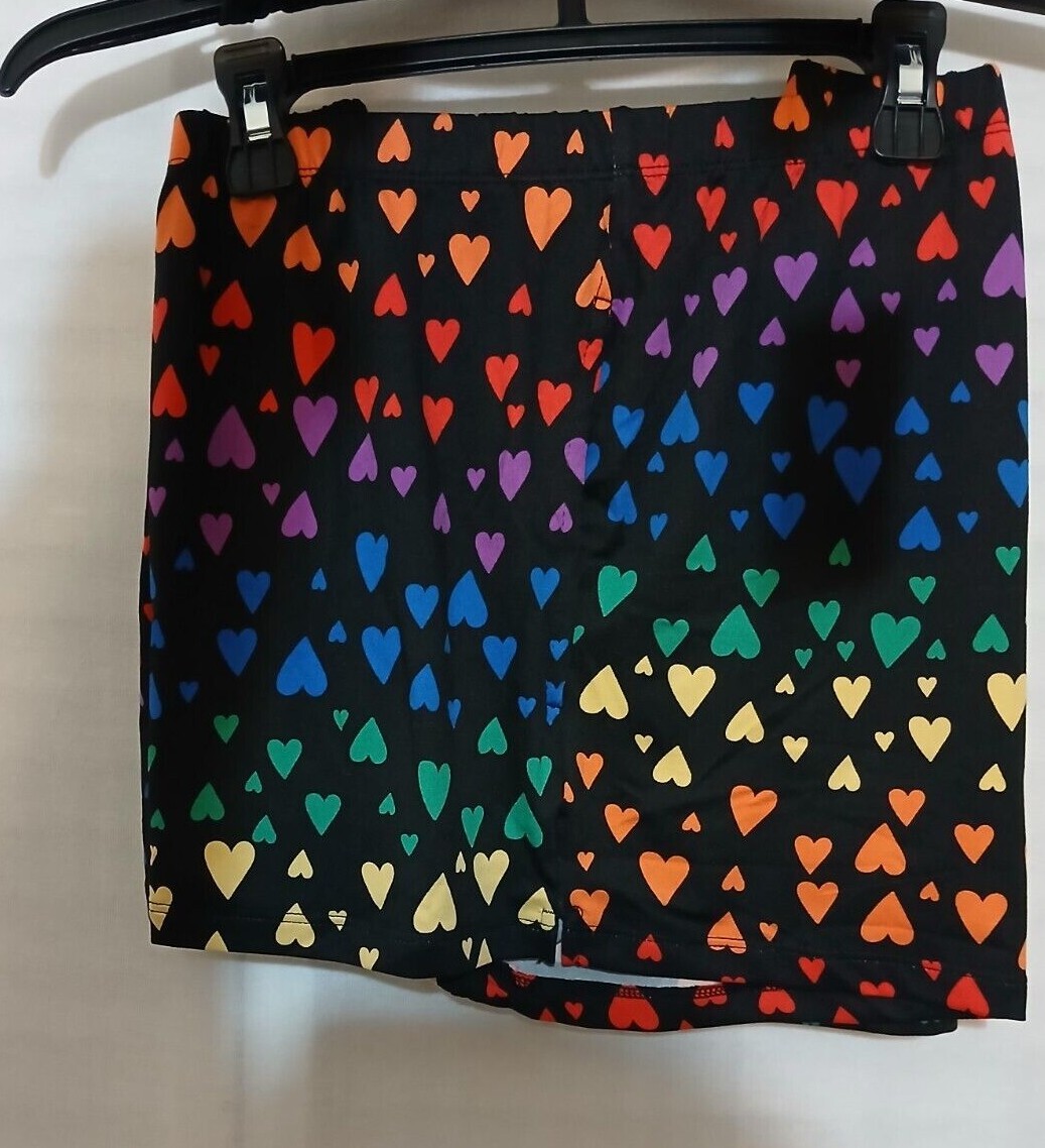 Joyspun 2 Piece Sleepwear Shorty Set Black Soot Heart Sizes: M, XL, 2X, & 3X