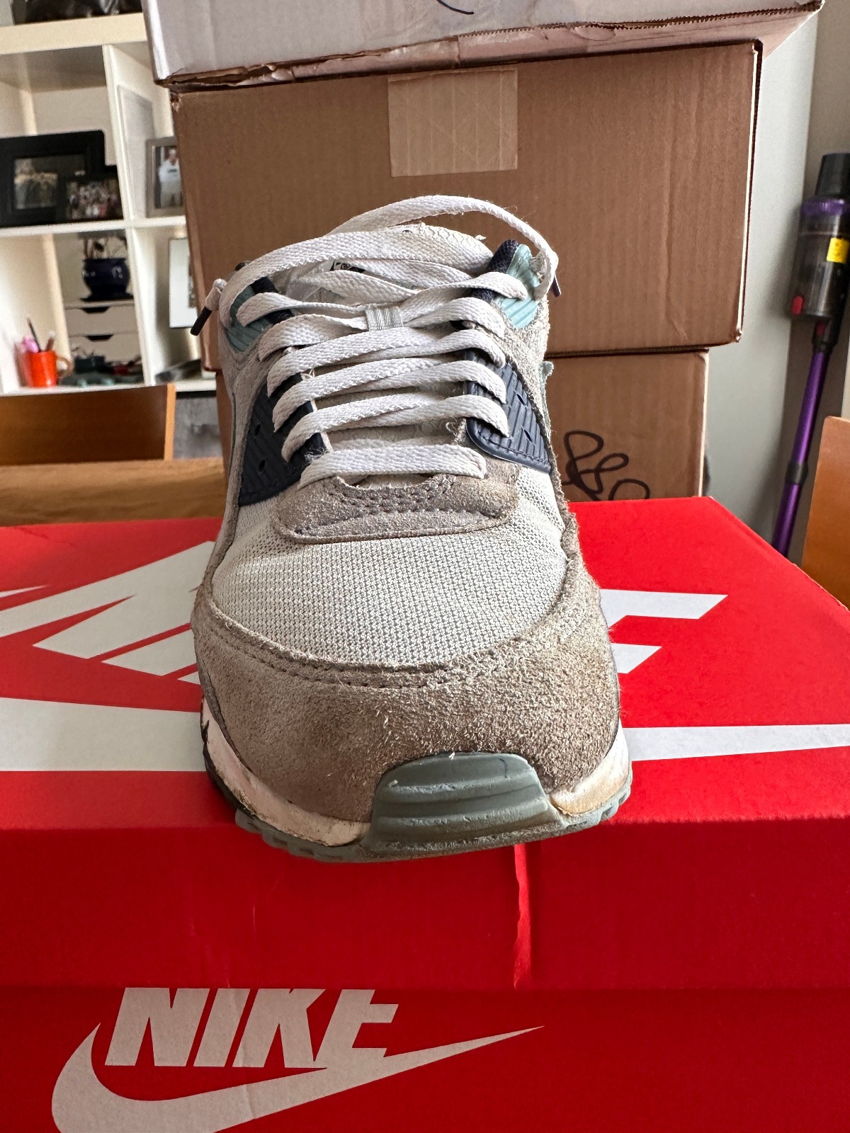 Nike Air Max 90 Pure Platinum Worn Blue Men’s Size 11