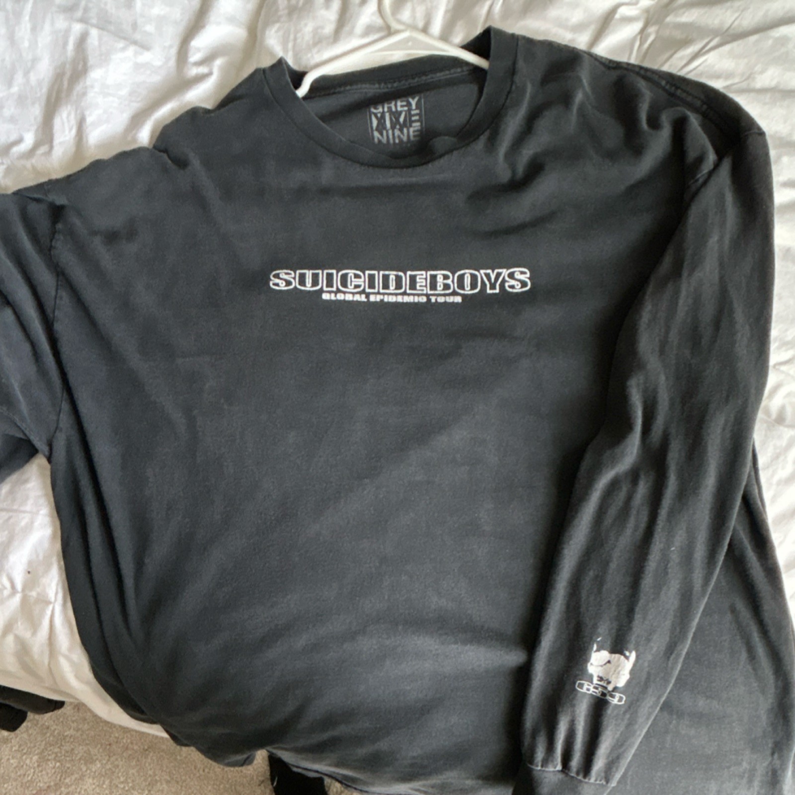 Grey Five Nine $uicideboy$ Global Epidemic Tour (2017) Black 2XL Long Sleeve Tee