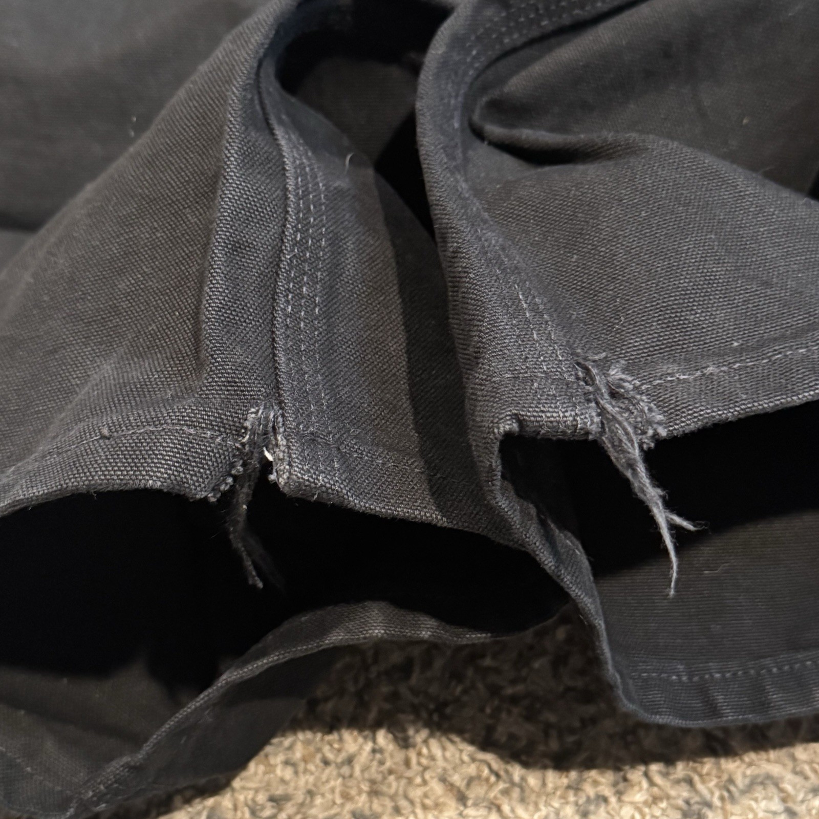 Carhartt 36 x 32 Loose Fit Double Knee Canvas Utility Workwear Carpenter Pants