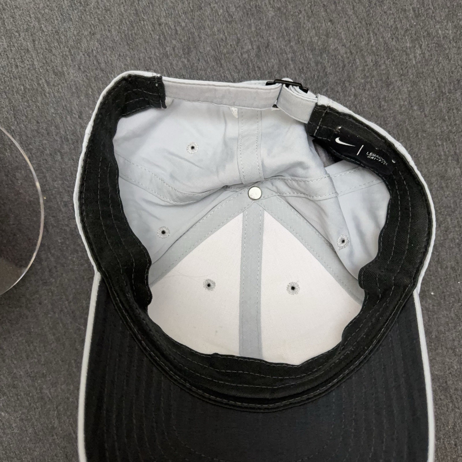 Nike Legacy 91 Hat OSFA Gray Big Swoosh Adjustable Lightweight