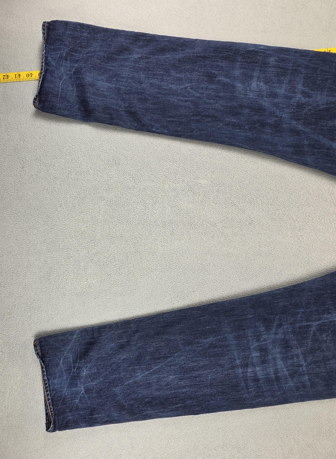 Stone Island Jeans Mens Blue RE-T Medium Wash Slim Button Fly Fits 32×32