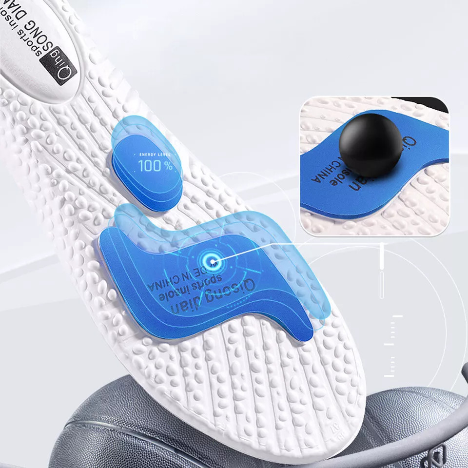 Pair Orthotic Shoe Insoles Soft Arch Support Pain Relief Sports Shock Absorption