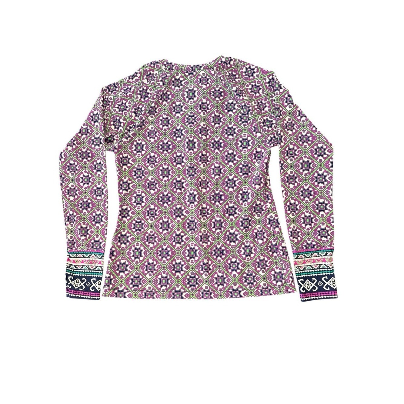 Nanette Lepore Purple Pink Green Printed Swim Zip Coverup New with tags