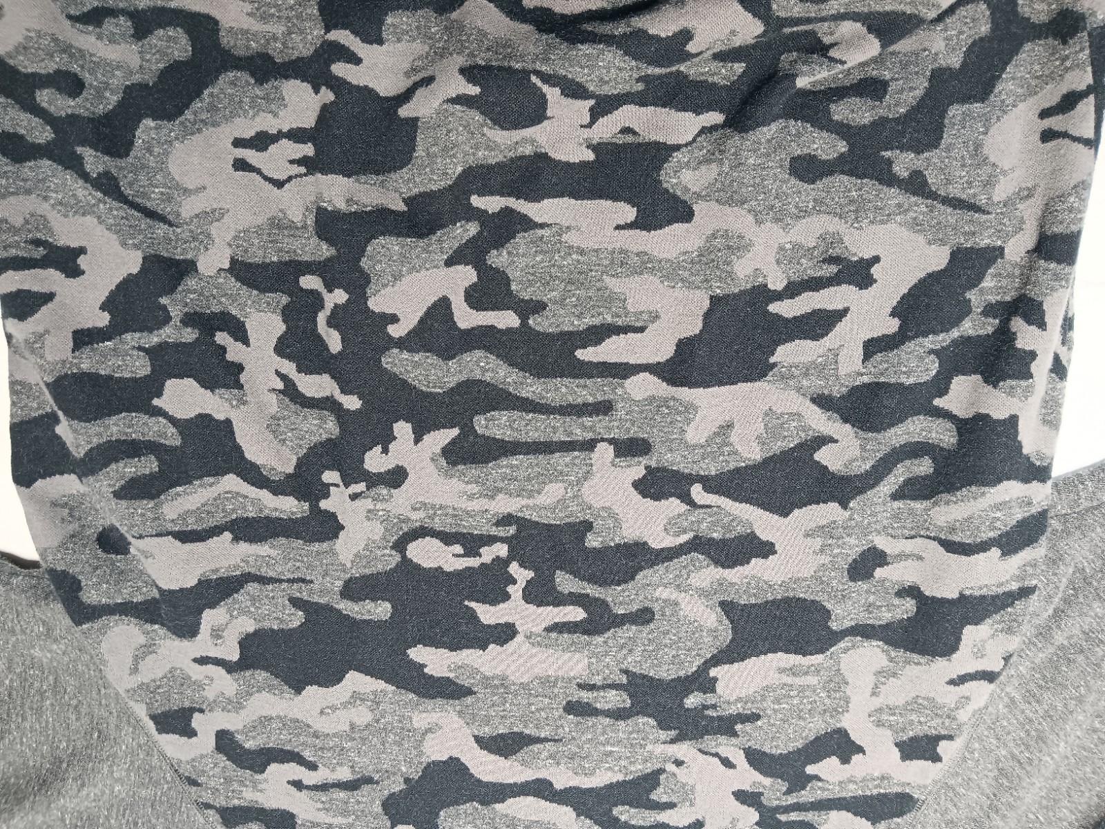 Large Gray Camo Knowledge Wisdom Truth Sweater Elbow Pads