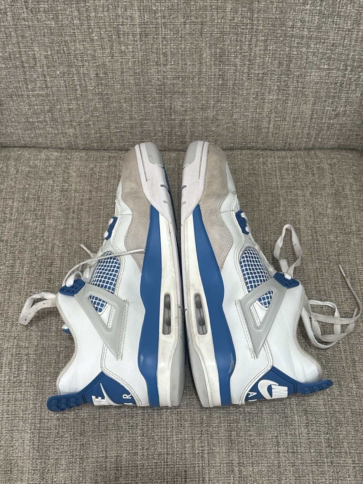 Air Jordan 4 Retro Sneakers Military Blue Sz 10 FV5029-141