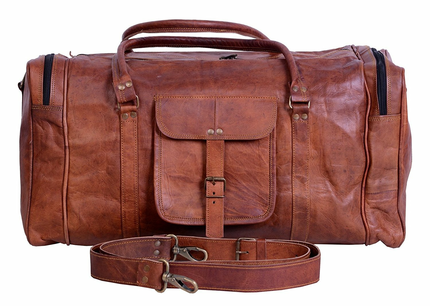 Distressed Leather Shoulder Strap Replacement for Handbags Laptop Briefcase