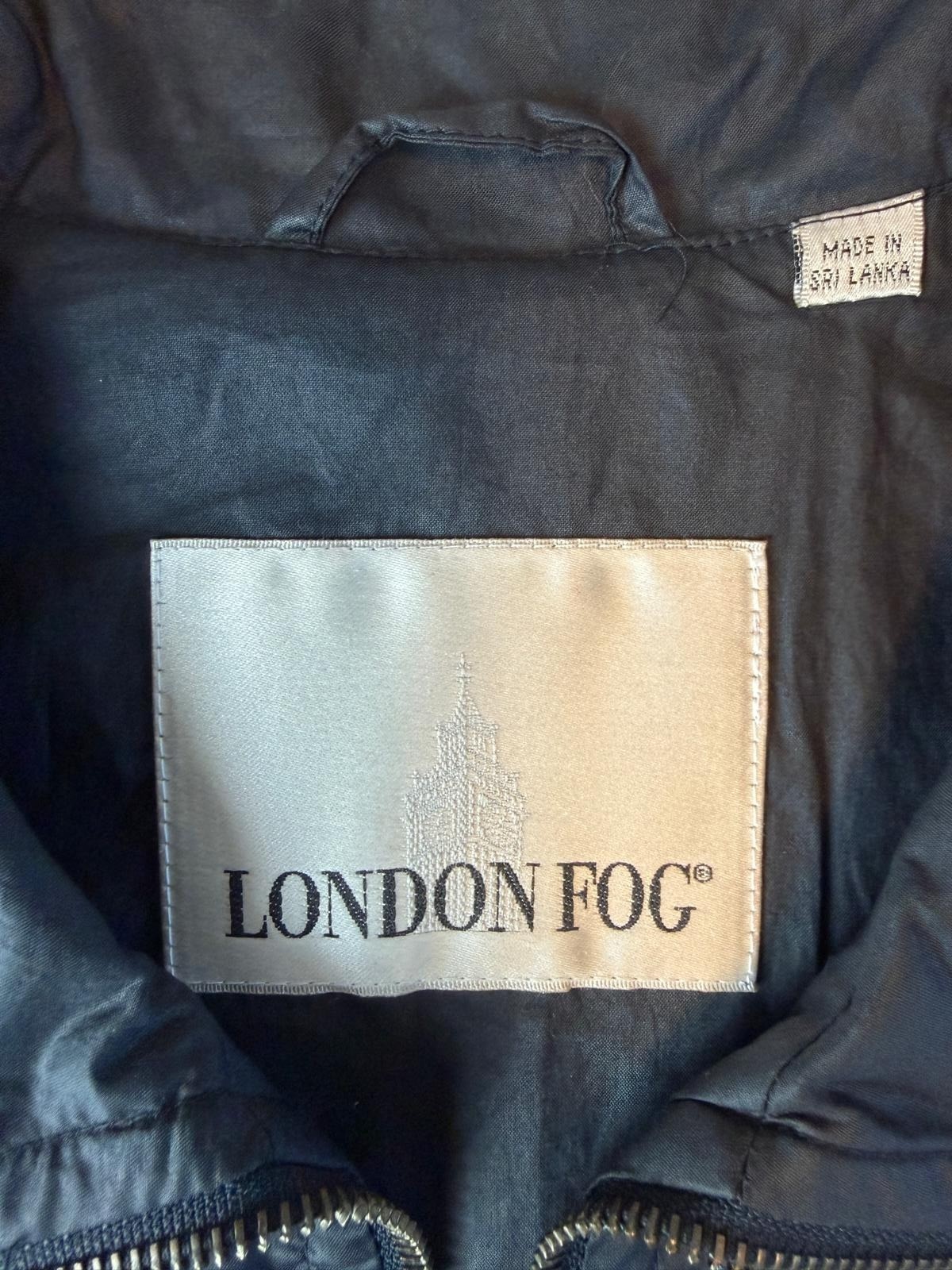 London Fog Rain Windbreaker Jacke S Midnight Blue Cotton Shell Lightweight