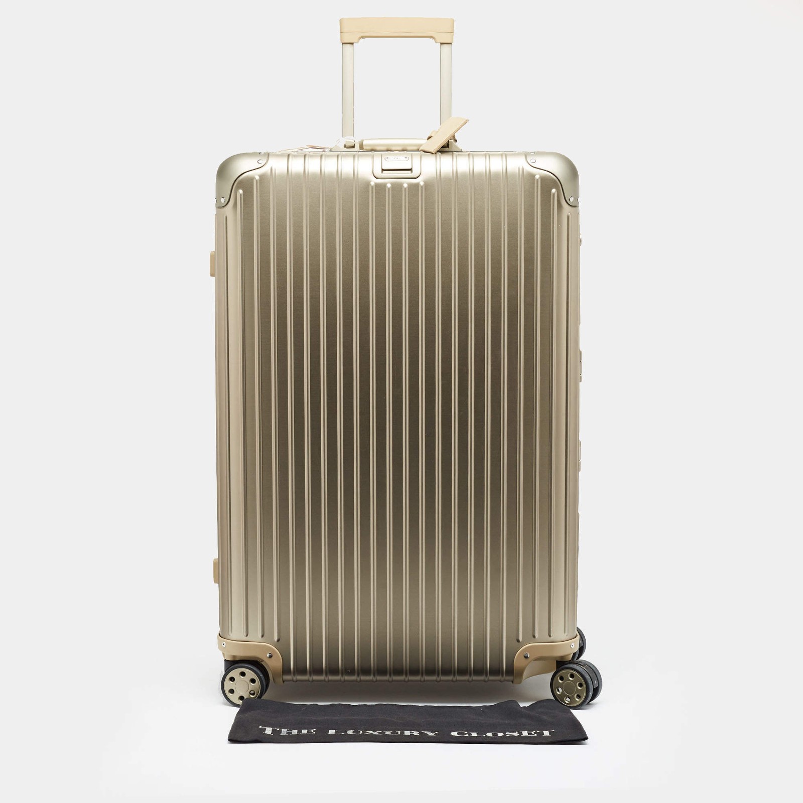 Rimowa ETag Large Topas Titanium Aluminium 4 Wheeled CheckIn Luggage