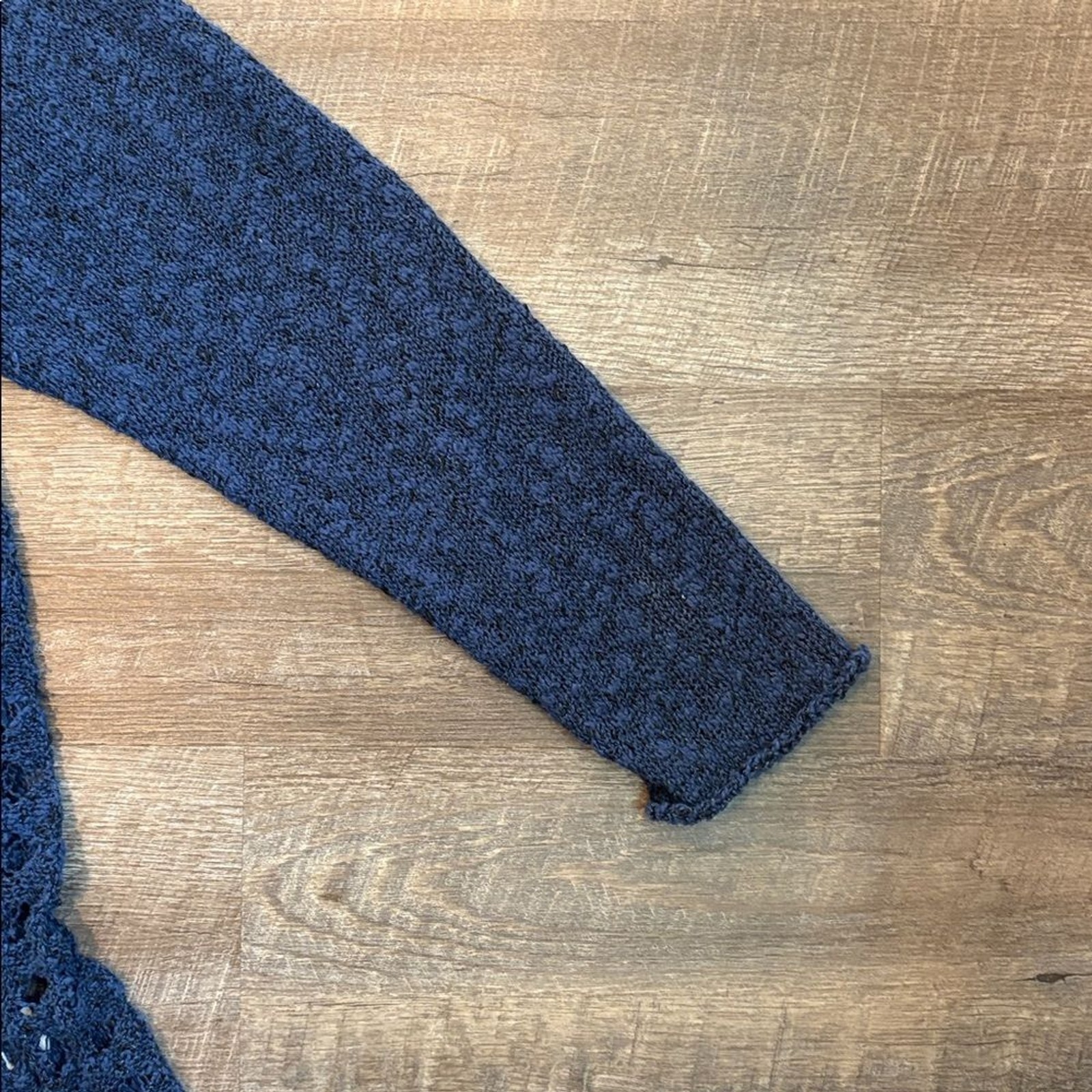 Soft Surroundings Teresa Crochet Cardigan Women’s 2X Deep Blue