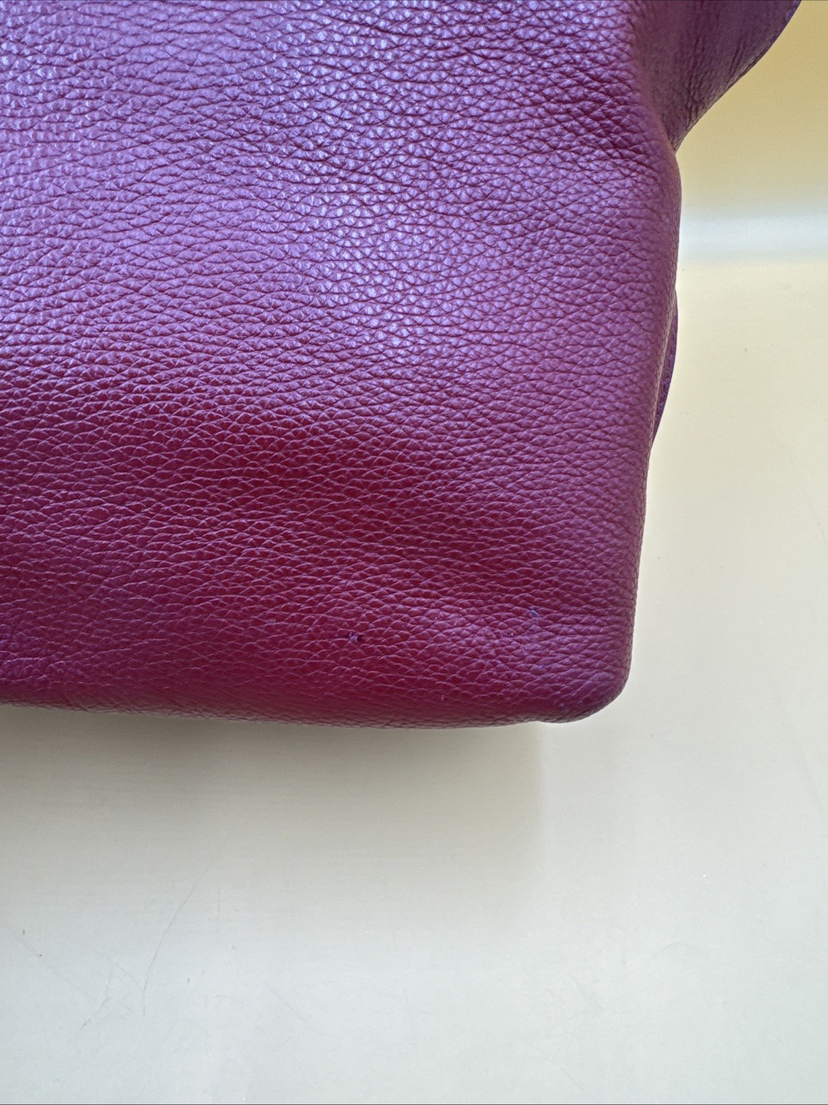 Rebecca Minkoff Red Leather Shoulder Bag Bottom Studs Sliver Hardware