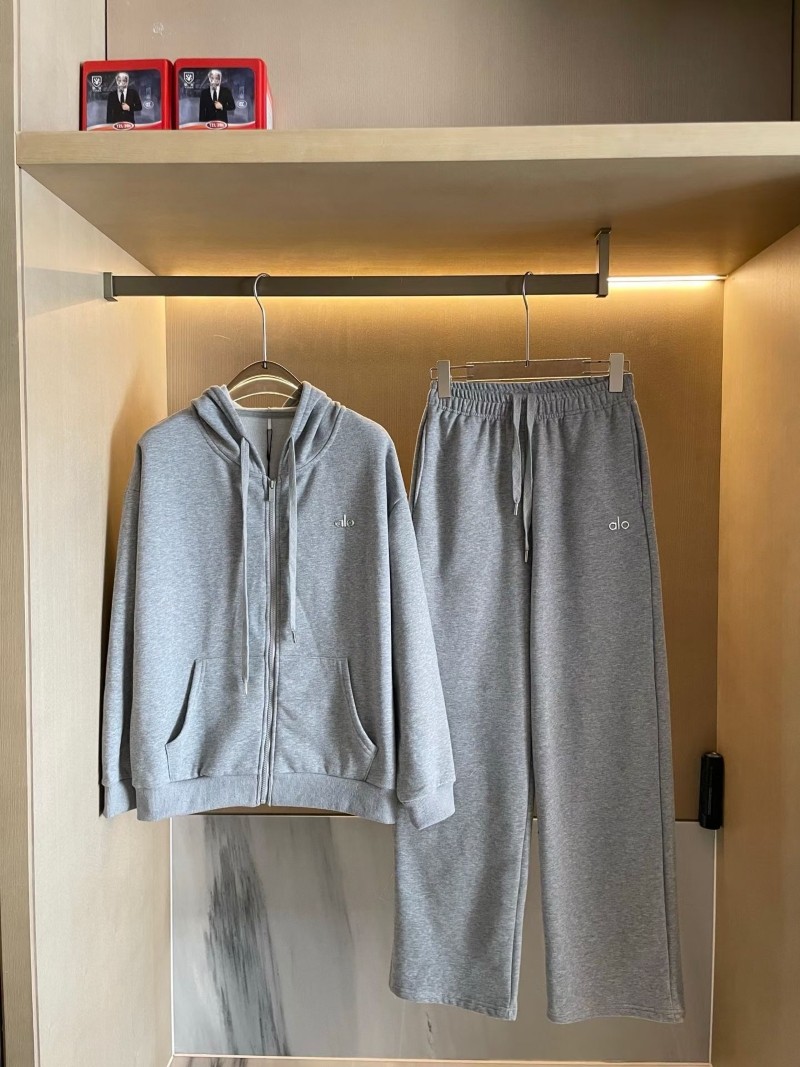 NEW AIo Yoga Set Accolade Full Zip Hoodie+Straight Leg Sweatpant Suit Women Set