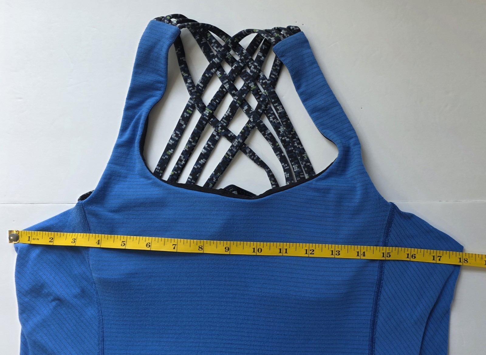 Camiseta sin mangas Lululemon Strappy Back para mujer, azul,Size 4