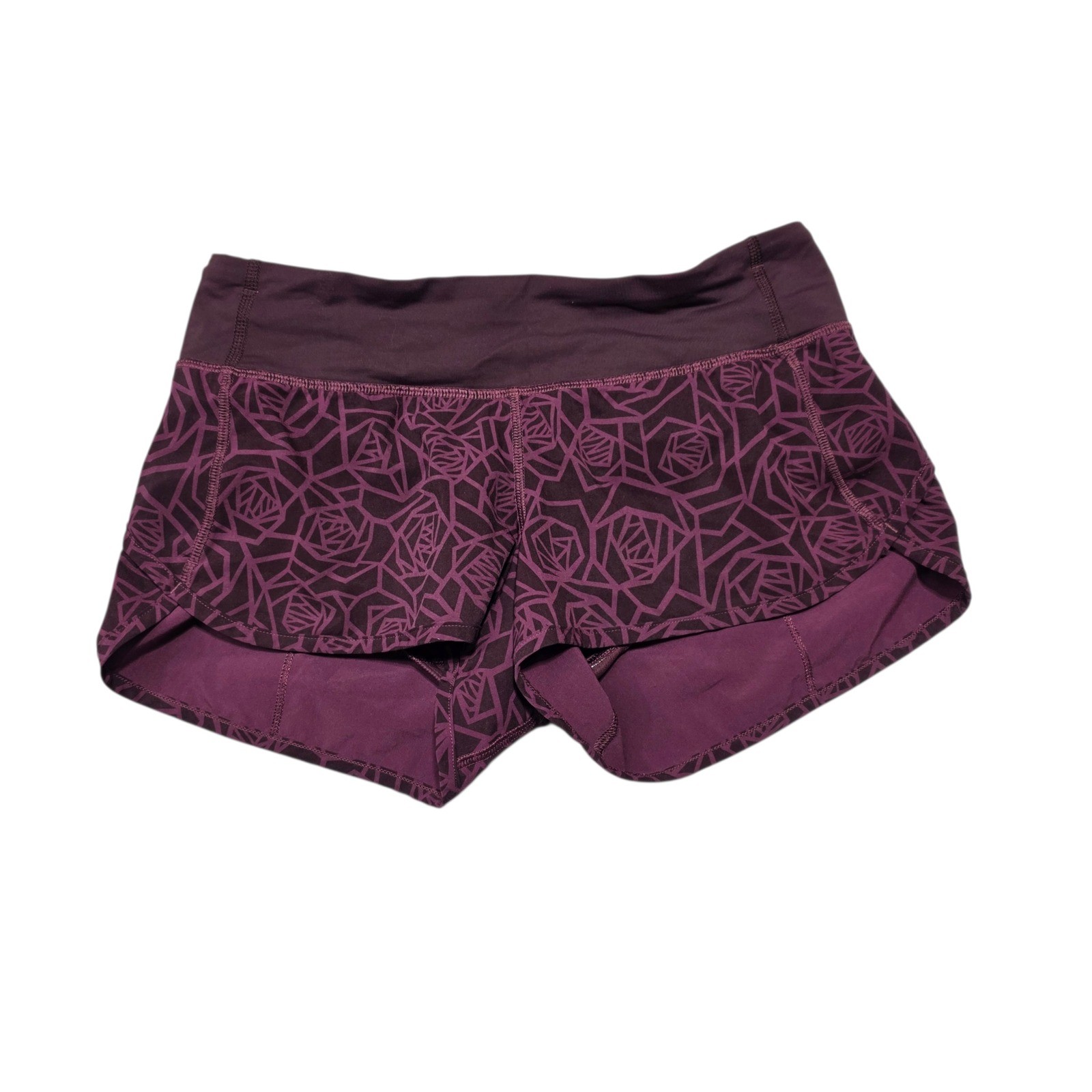 Lululemon Align Diamond Dye Shorts Burgundy Size 4 Running Athletic Sporty