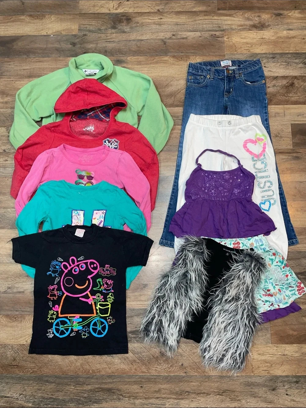 Girls Size 7/8 Bundle of Clothes Pants, Jackets, Shirts