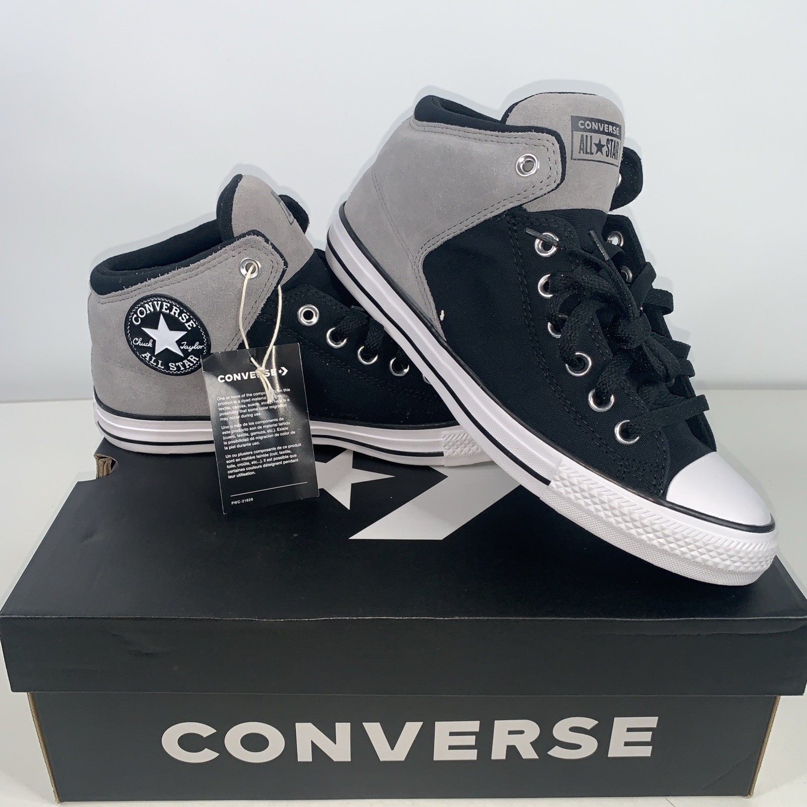 Converse Chuck Taylor All Star High Street Mid Shoe Grey / Black Sneaker A16470C