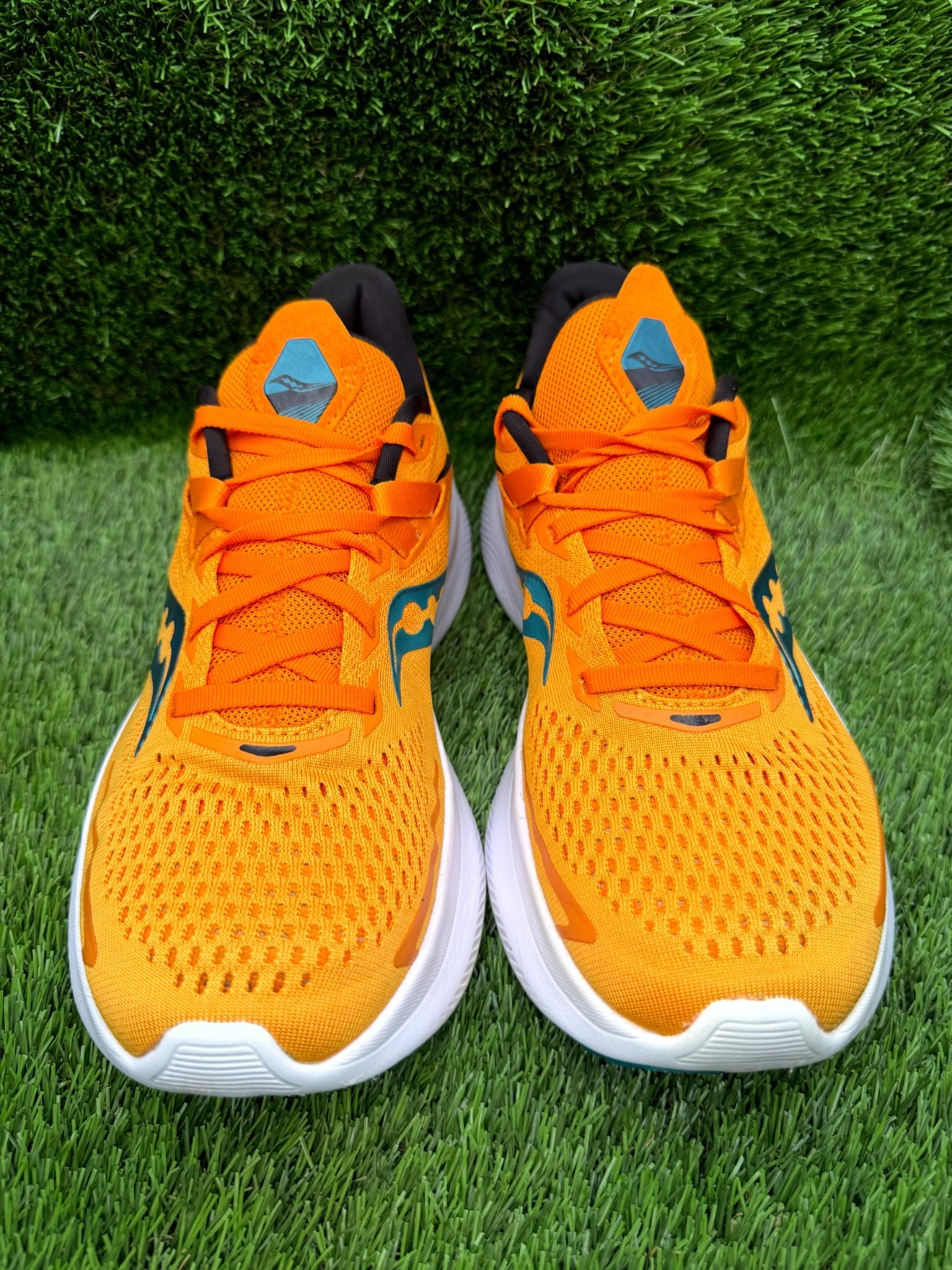 Saucony Ride 15 S20729-30 Athletic Sneaker Men’s 8.5 Orange Mesh Sports Training