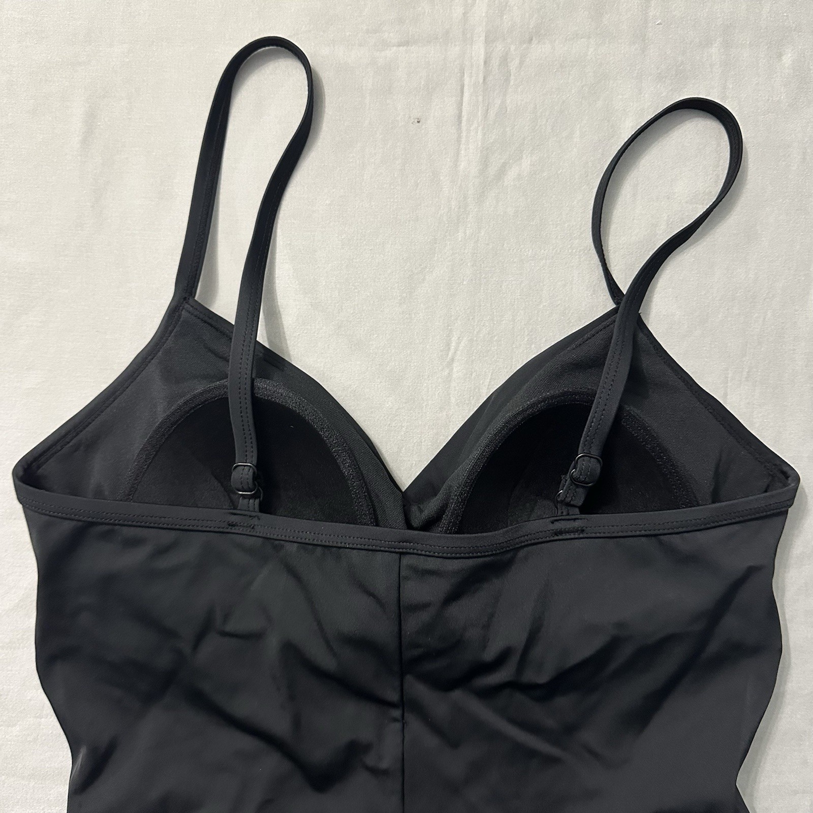 Embrace Your Curves Miracle Brands Swimsuit Womens L 12-14 Black One Piece Mesh